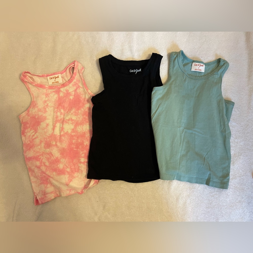 Girls cat and Jack tanks
